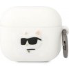 Puzdro s klapkou Karl Lagerfeld pre Apple Airpods 3, biele