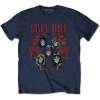 Guns N’ Roses tričko Skulls Wreath Modrá L