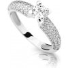Cutie Jewellery prsteň z bieleho zlata so zirkónmi Z6884 2353 10 X 2