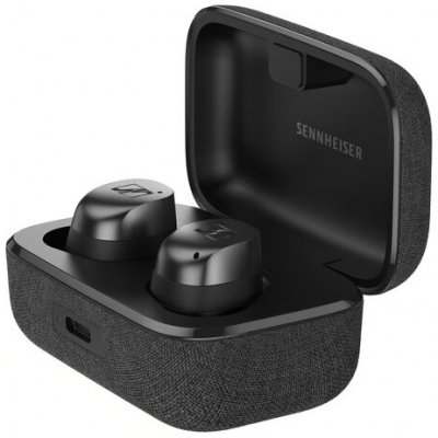 Sennheiser MOMENTUM True Wireless 4 Black Graphite (TWS bezdrôtové slúchadlá do uší s potlačením hluku, 24-bitový zvuk, aptX™, až 30 hodín počúvania)