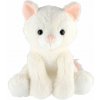 Mačka/Mačička sediaci plyš 30cm biela