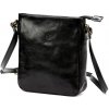 Kožená kabelka Florence čierna KZ55834
