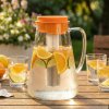 TESCOMA Teo 2,5 l oranžový - sklenená kanvica na vodu a nápoje s chladiacim vložkou a čajovým infúzerom