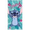 CurePink Dětský ručník osuška Disney Lilo & Stitch Stitch 70 x 140 cm
