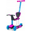 Odrážadlo 3v1 Milly Mally Scooter Little Star ružovo-modré