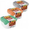 Curver Square Dóza mint sivá broskyňová 3 x 800 ml 15,5 x 15,5 x 11 cm