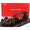 Bburago Ferrari F1-75 Scuderia Ferrari N 55 Season 2022 Carlos Sainz 1:43, červená