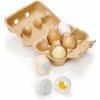 Tender Leaf Toys Drevené vajíčka Wooden Eggs 6 kusov v krabičke
