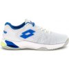 Pánska tenisová obuv Lotto Mirage 100 II Clay All White/Dodgers Blue EUR 42