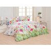 Matějovský Obliečka Posteľná bielizeň - Luisa Bavlna deluxe digitálny poťah 70/90 70x90 kvety zelená, červená, krémová