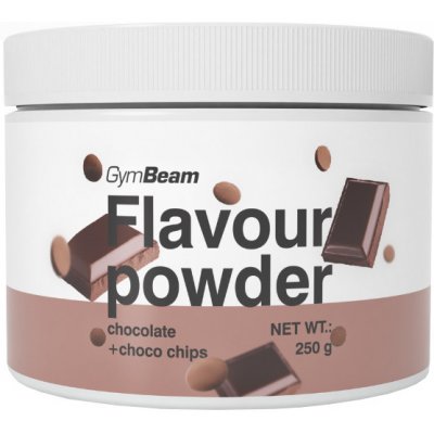 GymBeam Flavour powder čokoláda a čokoládové kúsky 250 g