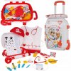 Teddies Sada doktor/lékař plast v plastovém kufříku na kolečkách