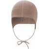 Little Angel Čiapka tenká zaväzovací plochý šev Outlast® UPF 50+ oriešková Veľ. 2 (39-41 cm)