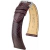 Kožený remienok Hirsch London L 04366060-2, fialový, jašterica, dĺžka L, Quick Release 17 mm