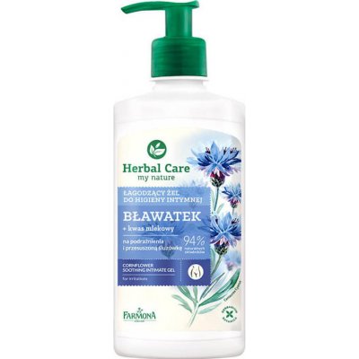 Farmona Herbal Care Cornflower upokojujúci gél pre intímnu hygienu pre citlivú a podráždenú pokožku 94% Natural Ingredients (Restore Physiological Balance) 330 ml