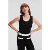 TOP KARL LAGERFELD RIB TANK TOP BLACK
