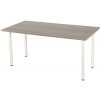 Kancelársky stôl Viva Standard, 120 x 80 x 75 cm, rovné vyhotovenie, podnožie biele, dub oyster