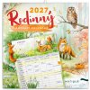 NOTIQUE Rodinný plánovací kalendár Zvieratká 2027, 30 x 30 cm