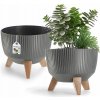 Kvetináč plast sivý Kadax 24 cm x 24 x 19 cm