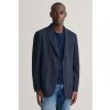 SAKO GANT SLIM COTTON-LINEN JERSEY BLAZER DARK NAVY MELANGE