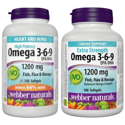 Webber Naturals Omega 3-6-9 1200 mg 150 kapsúl