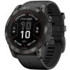 Garmin fenix 7X Pro - Sapphire Solar Edition - 51 mm - polymér vystužený vláknami - inteligentné hodinky s remienkom - silikónové - čierne - veľkosť zápästia: 127-210 mm - displej 3,556 cm (1,4