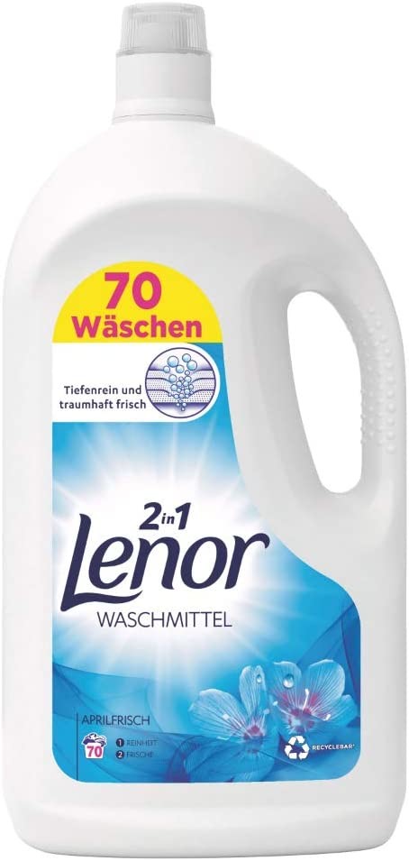 Lenor 2 v 1 Aprilfrish gél na pranie 3,85 l 70 PD