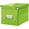 Leitz Štvorcová krabica A5 (M) Click & Store metalická zelená