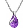 Silver Cat Strieborný náhrdelník s ametystom SC588