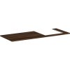 Hansgrohe Xelu Q doska 136 x 55 x 1,6 cm tmavý orech 54098630