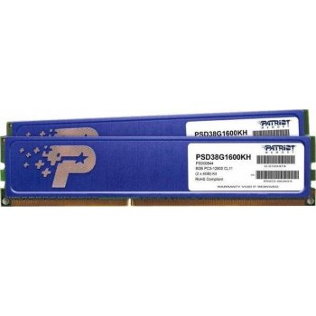 Patriot DDR3 8GB 1600MHz CL9 (2x4GB) PSD38G1600KH