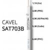 Cavel Koaxiálny kábel SAT703B biely 250 m