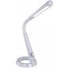 Globo 58376S LED pracovná lampička Mitti 1x8W | 450lm | 3000-6500K - stmievateľná, biela, strieborná