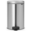 Brabantia Pedálový odpadkový kôš NEWICON 20 l, matná oceľ