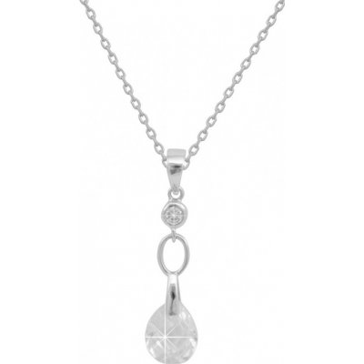 BENETO Strieborný náhrdelník s kameňmi AGS226