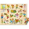 Woody Maxi vkladacie puzzle rodina, 21 ks