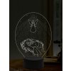 Beling 3D lampa, Svetlo novorodeného anjela, 16 farebná,AA17