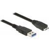 DeLock 85074 Kabel USB3.0 Typ-A Stecker / USB3.0 Typ microB Stecker 2.0 m schw.