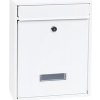 Manutan Kovová poštová schránka Halit, biela