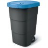 Popolnica Prosperplast Wheeler 90 l antracit s modrým vekom
