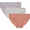 Under Armour UA PURE STRETCH NO SHOW BIKINI SOLID 3PK hnedá