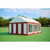 Party stan 4x6m PVC Štandard Ohňovzdorný farba Červenobiela