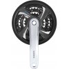 SHIMANO Kľuky FCTX801 42/32/22 strieborné 170+kryt
