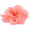 Šifónový kvet Ø8 a 9 cm - 4 ks 14 (9 cm) lososová tm.