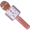 ALUM Bezdrôtový karaoke mikrofón WS-858 Rose Gold