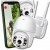 KAMERA ZEWNĘTRZNA WIFI SMART 8MP ZOOM DETEKCIA 4K BIELA APLIKÁCIA UHD