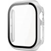 AppleMix Tvrdené sklo + rámček pre Apple Watch 42 mm Series 10 - strieborné