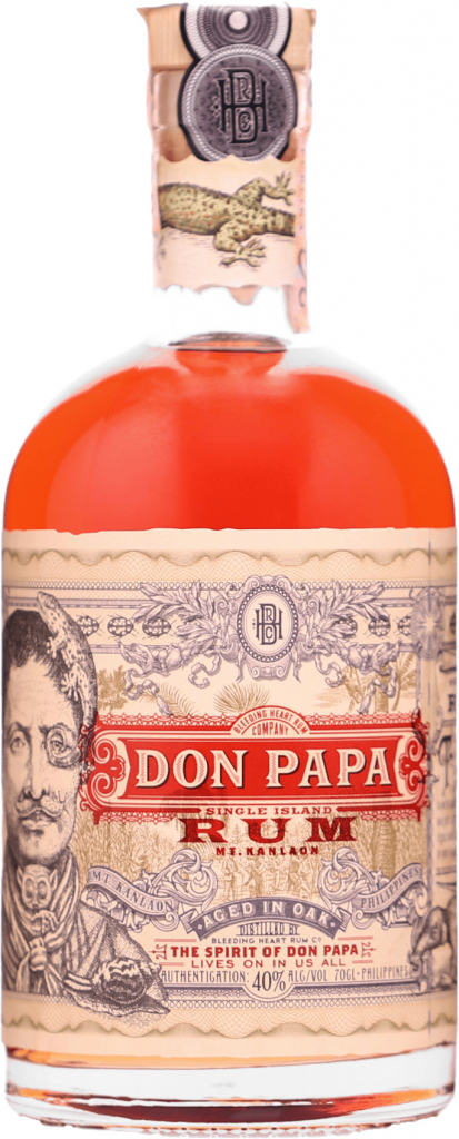 Don Papa 7 YO Single Island Rum 0.7L (40% Vol.) with GB