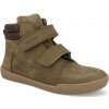 Barefoot detské zimné topánky Develab - Mid Boot 2 WP Kaki Nubuck zelene