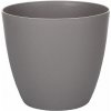 Plastkon Ella Mat dekoratívny kvetináč šedý (21 cm)